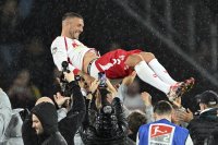 Лукас Подолски изигра последния си мач за Гурник Забже