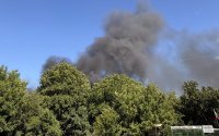Гори склад за пластмаса край Стара Загора