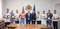 Министърът на спорта Енчо Керязов награди националите по спортна гимнастика за успешното представяне на Световните купи в Ташкент и Варна
