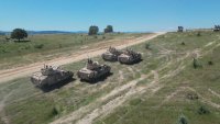 За първи път: Сухопътните войски демонстрираха удар с дронове камикадзе в учението "Ответен удар"