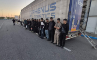 Fourteen Migrants Detained in a Truck at Danube Bridge 2; Driver Was Carrying a Fake Bulgarian ID Card