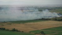Голям пожар се разрази край пловдивското село Калековец