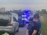 Шофьор беше задържан след гонка с полицията на АМ "Тракия" (СНИМКИ)