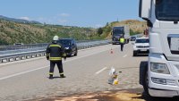 Тежкотоварен автомобил катастрофира на автомагистрала &bdquo;Струма&ldquo;