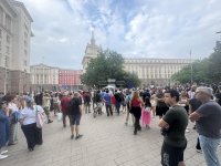 Protesters against the Cabinet Led by Rumen Radev Gathered in Downtown Sofia