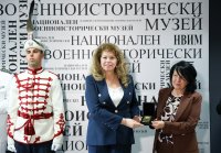 Президентът Йотова връчи почетен знак на НВИМ по повод 110 години от създаването му
