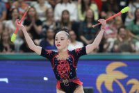 Стилияна Николова се нареди втора на бухалки и на лента в крайното класиране на турнирите от Световната купа по художествена гимнастика за 2026 г.