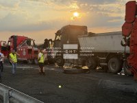 Отвориха за движение магистрала &bdquo;Тракия&ldquo; след инцидента с обърнат тир край Карнобат