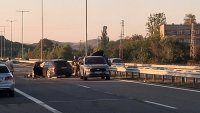 Катастрофа с 4 автомобила на магистрала &bdquo;Струма&ldquo; при разклона за село Бобошево (СНИМКИ)