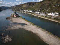 Река Рейн може да се раздели на две заради ниското ниво на водите