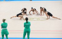 Ансамбълът на България направи подиум тренировка преди световното първенство по художествена гимнастика