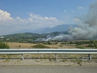 Пожар гори край Дупница в близост до магистрала "Струма"