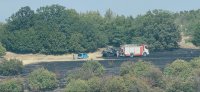 Large Wildfire Burns Between Veliko Tarnovo and the Village of Belyakovets