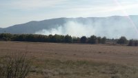 Пожар до ГКПП "Кулата" доведе до задимяване в района