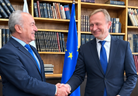 Deputy Prime Minister Galab Donev Meets European Commissioner for Budget Piotr Serafin