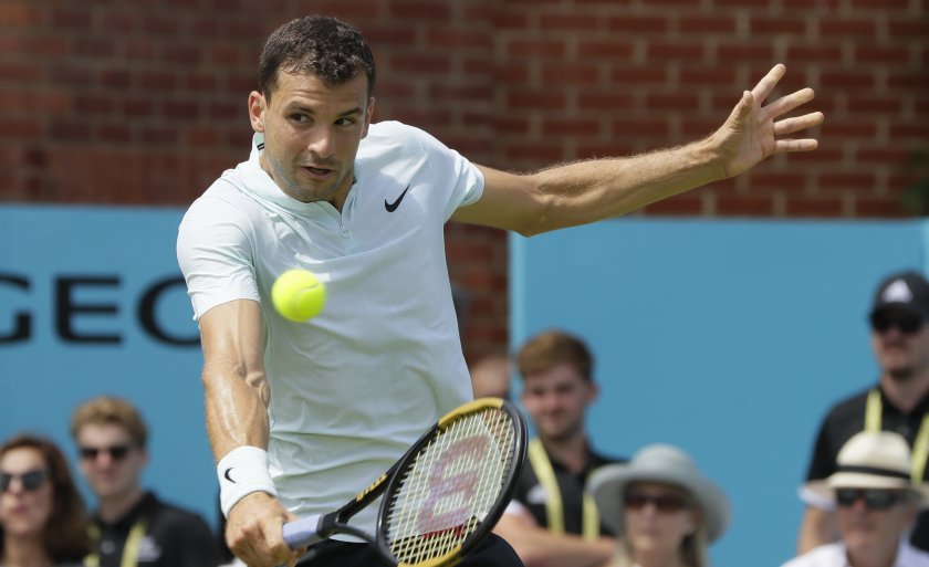 григор димитров започна победа сезона трева видео