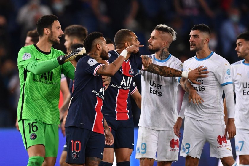 Марсилия победи ПСЖ за пръв път от 9 години насам след голяма драма с 5 червени картона