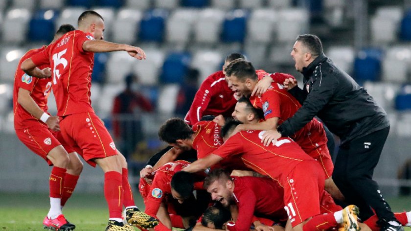 северна македония първи път играе голям футболен форум
