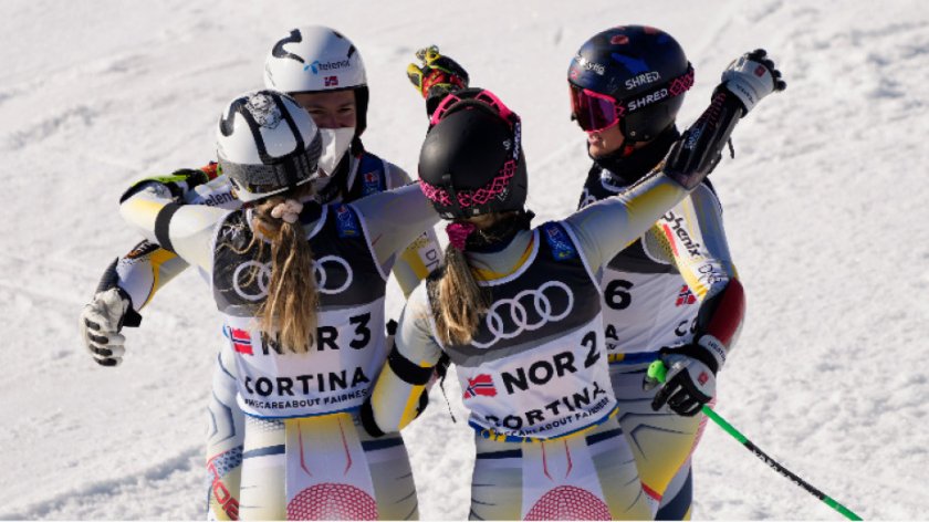 Норвегия спечели отборното състезание в Кортина д'Ампецо