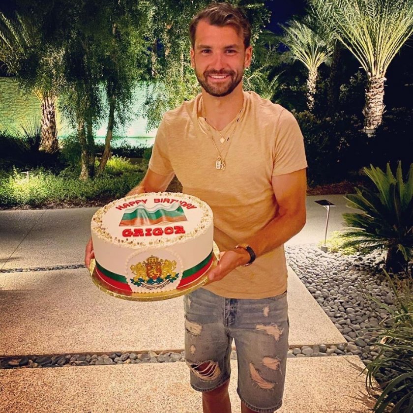 григор димитров получи българска торта рождения ден