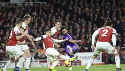 Арсенал и Ливърпул завършиха наравно