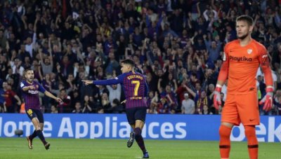  Барселона победи Севилия, Меси се контузи