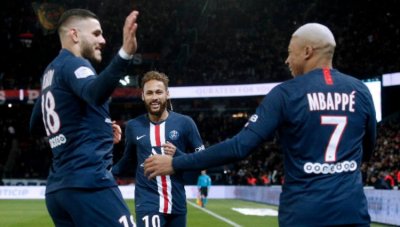 Атакуващото трио на ПСЖ не остави шансове на Амиен
